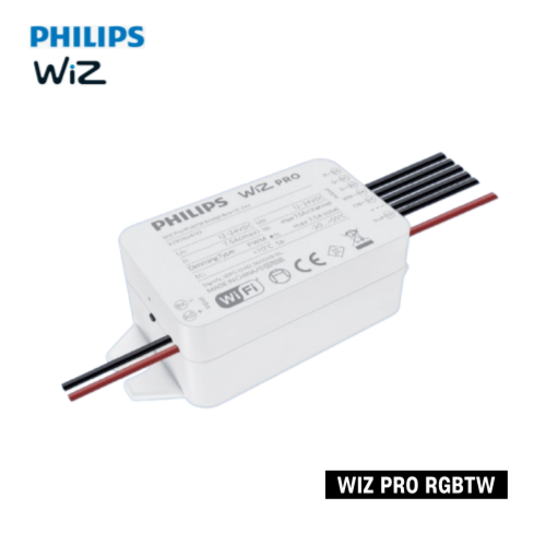 필립스위즈프로 RGBTW 브릿지박스 색온도 밝기조절 컨트롤러 정전압 12-24V 입출력 180W